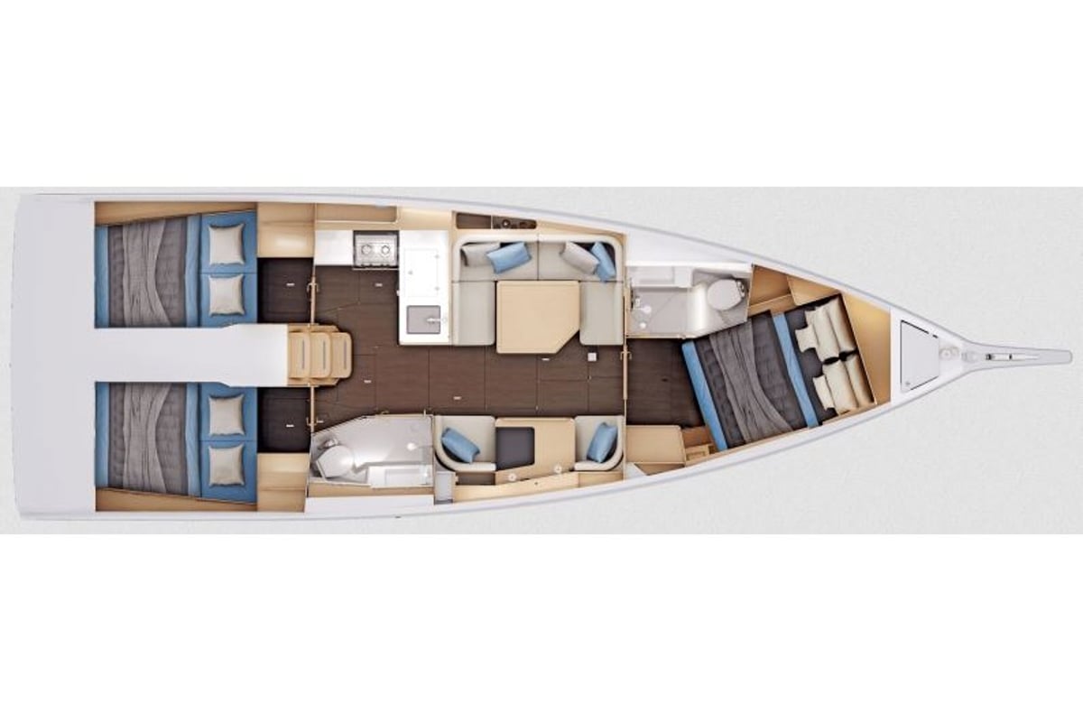 Sun Odyssey 415, ŠINKICA