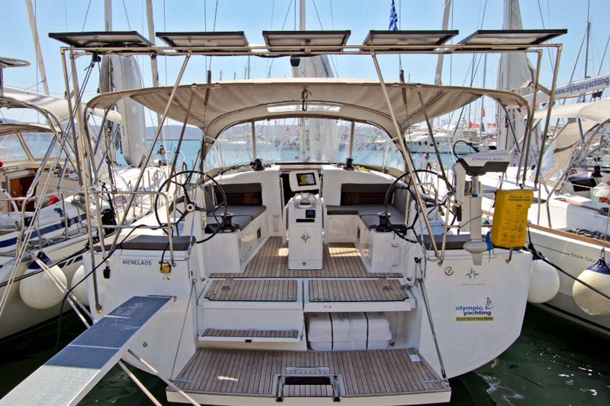 Sun Odyssey 490, Menelaos