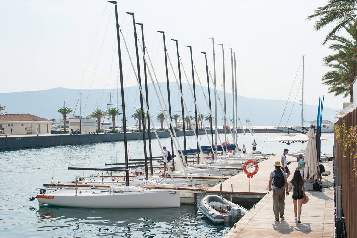 J70, Montenegro J70 Racing fleet, 9 boats in Porto Montenegro